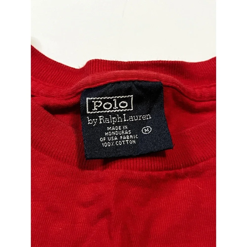Vintage 90s Polo Ralph Lauren Flag Supreme T-shirt Size Medium